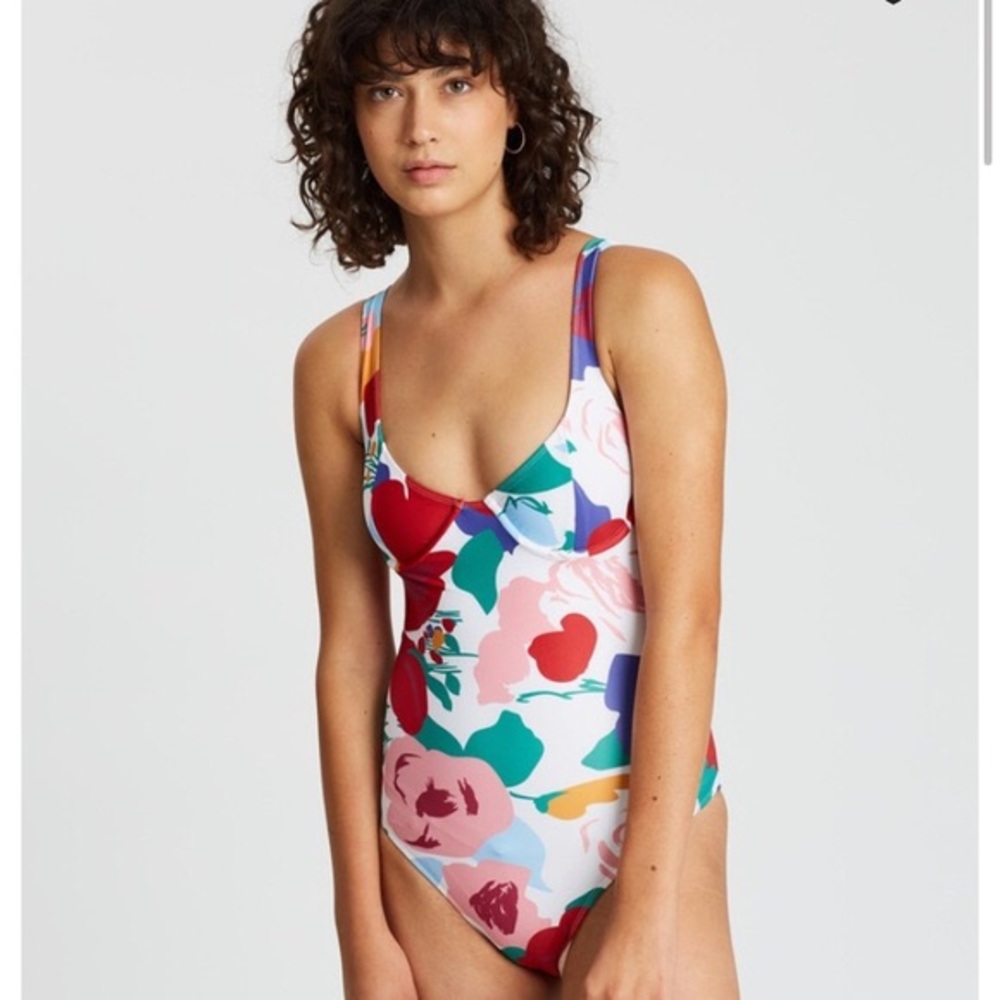 NWT Faithfull the Brand Mona One Piece - Floral